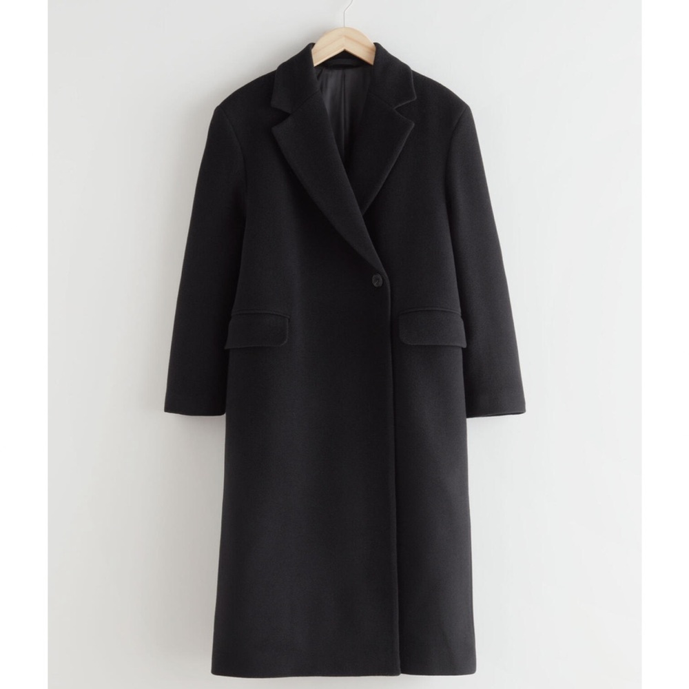 & Other Stories Relaxed Single breasted Wool Coat